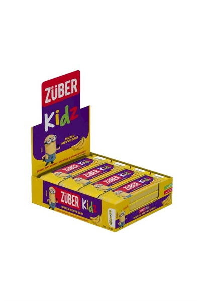 Züber Kidz Muzlu Meyve Bar 25g x 16 Adet