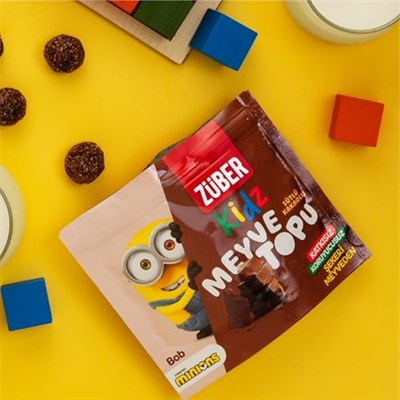 Züber Kidz Sütlü Kakaolu Meyve Topu 42g x 12 Adet