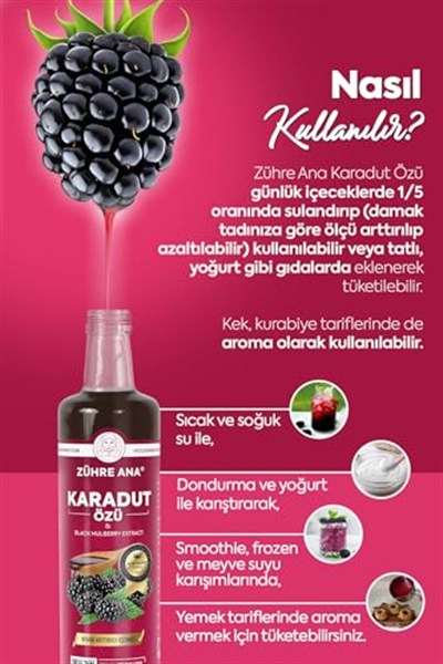 Zühre Ana Karadut Özü 670 g
