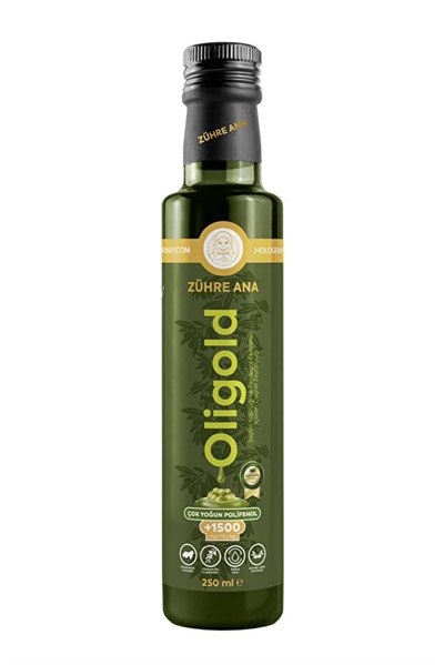 Zühre Ana Oligold Soğuk Sıkım 1500 Ultra Yüksek Polifenollü Naturel Sızma Zeytinyağı 250 Ml