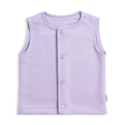 Zuppers Çıtçıtlı Pamuk Bebek Çocuk Yelek, Lila