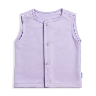 Zuppers Çıtçıtlı Pamuk Bebek Çocuk Yelek, Lila, 2-3 Yaş