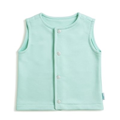 Zuppers Çıtçıtlı Pamuk Bebek Çocuk Yelek, Mint, 2-3 Yaş