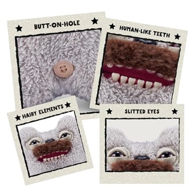 ZURU Fugglers Kıllı Fuggs - Komik Çirkin Canavar Peluş - 9 inç (Eski Diş)
