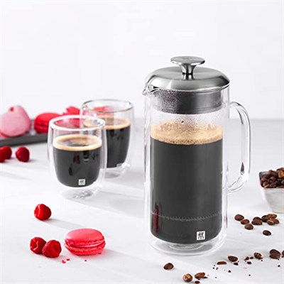 Zwilling Çift Camlı 2li Espresso Bardak Seti, Şeffaf, 80 ml