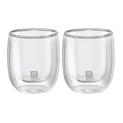 Zwilling Çift Camlı 2li Espresso Bardak Seti, Şeffaf, 80 ml