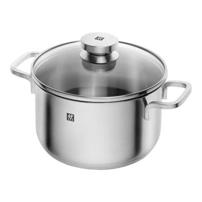 Zwilling Focus 5 Parça Tencere Seti, Paslanmaz Çelik, Gümüş Rengi