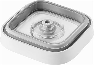ZWILLING Fresh & Save Cube kutu, boyut 4S, modüler ve istiflenebilir saklama kabı, hava geçirmez ve vakumlanabilir saklama, bulaşık makinesinde yıkanabilir, şeffaf