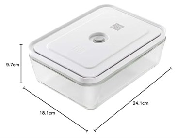 Zwilling Fresh & Save Vakumlu Buzdolabı Cam Saklama Kabı 1,5 L Gri