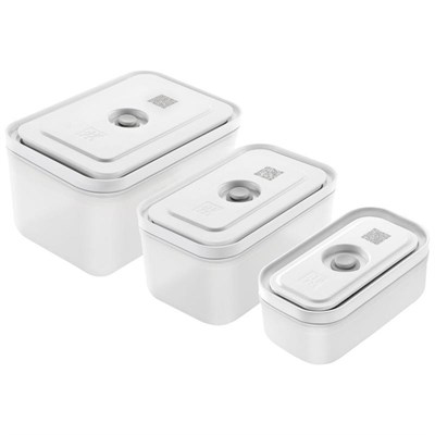 Zwilling Fresh & Save Vakumlu Saklama Kabı Seti | 3 Parça | Plastik | Dikdörtgen