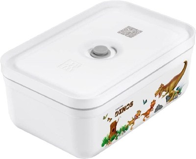 Zwilling Fresh & Save vakumlu yemek kutusu, dinozor çantası, gıda ve sandviçler için, çok renkli, tek renkli