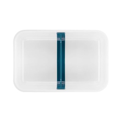 Zwilling Fresh & Save Vakumlu Yemek Taşıma Kabı, L Düz, Plastik, Beyaz-Akdeniz Mavisi - Seçenekler: Medium Box, Large Box, Large Flat, Small Box