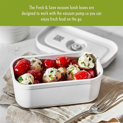 Zwilling Fresh & Save Vakumlu Yemek Taşıma Kabı, S, Plastik, Beyaz-Gri