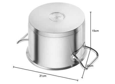 Zwilling Kızartma tenceresi, 20 cm | yuvarlak | 18/10 Paslanmaz Çelik