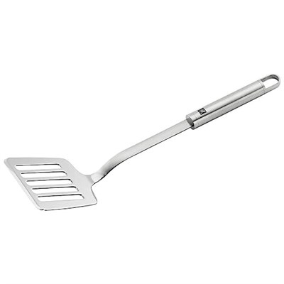 Zwilling Pro Kızartma Spatulası, 35 cm, Metalik Gri, 18/10 Paslanmaz Çelik - Seçenekler: Delikli Turner, Silikon Turner
