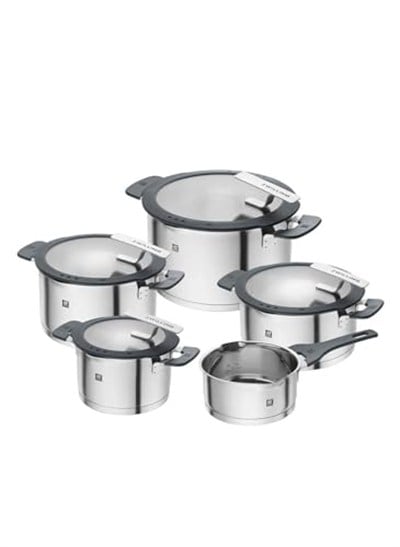 ZWILLING Simplify Tencere Seti, 5 Parça, Paslanmaz Çelik | Dökme fonksiyonu, Stay-Cool kulplar, paslanmaz çelik