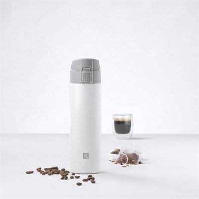 Zwilling Thermo Matara, 7 Saat Sıcak 12 Saat Soğuk Tutar, Paslanmaz Çelik, Beyaz-Gri, 450 ml