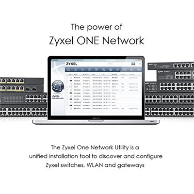 Zyxel 24-Port 10/100/1000 Gigabit PoE Switch | Smartmanaged | Rack Mount | 24 PoE + Port | 170 Watt | 2 SFP Port | VLAN, IGMP, QoS [GS1900-24HP]