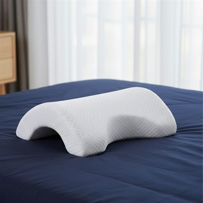 HİTEKSAN ® % 100 Visco Kavisli Ortopedik Yıkanabilir Kumaş Kılıflı Bel Boyun Bacak Ağrıları İçin Yastık