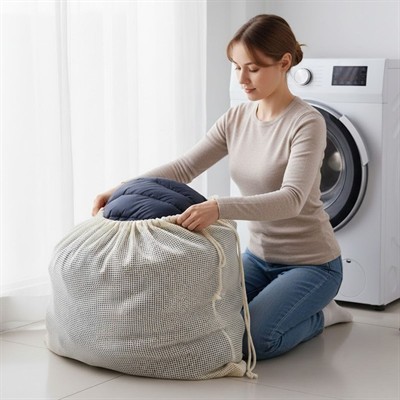 HİTEKSAN ® Battal Boy 120x150 cm Mont Yıkama Filesi–Extra Büyük, Dayanıklı, Nefes Alabilir Çamaşır Koruma Torbası