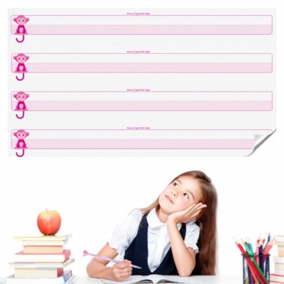 HİTEKSAN ® Kılavuz Çizgili Akıllı Kağıt Yazı Tahtası Duvarda İz Bırakmaz Statik Yeni Müfredata Uygun 100x56cm