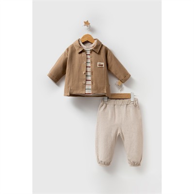 Erkek Bebek Ceketli Premium Takım 6-24 Ay