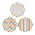 Meri Meri - Colourful Pattern Side Plates - Renkli Desenler Tabaklar - 8li