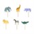 Meri Meri - Mini Safari Animal Candles - Mini Safari Hayvan Mumları - 6lı