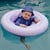 Swim Essentials Lila Leopard Bebek Sırt Destekli Yüzme Simidi 0-1 Yaş