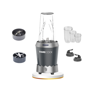NUTRISHAKE 3 in 1 Paslanmaz Çelik Bıçaklı Kişisel Smoothie Blender ve Kahve Baharat Öğütücü 1000 GRi