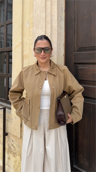 KISA GARNİLİ TRENÇ HAKİ