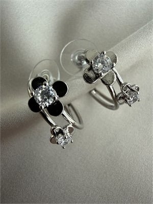 Silver Papatya Küpe
