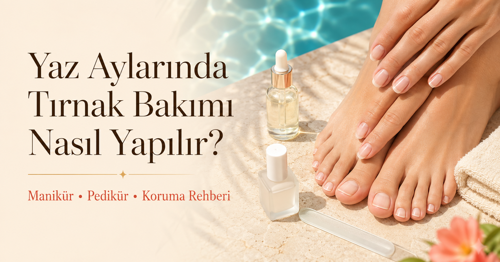 Yaz aylarında sağlıklı ve bakımlı tırnaklar için tırnak bakımı önerileri