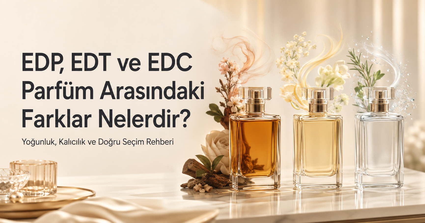 EDP EDT ve EDC parfüm arasındaki farklar ve parfüm seçim rehberi