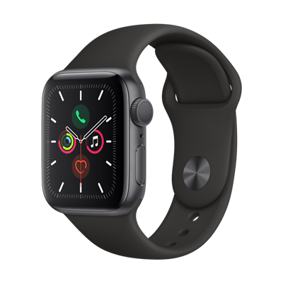APPLE W S5 40 SG AL Case- Black bnd Apple Watch