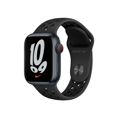 Apple Watch Nike S7 Cellular 41mm Siyah Giyilebilir Teknoloji