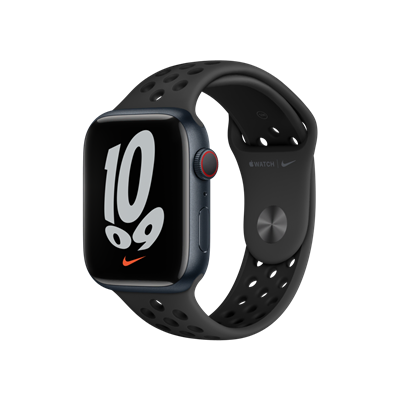 Apple Watch Nike S7 Cellular 45mm Siyah Giyilebilir Teknoloji