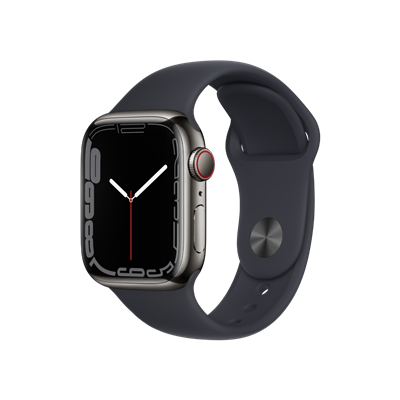 Apple Watch S7 Cellular 41 Grafit-Milano Giyilebilir Teknoloji
