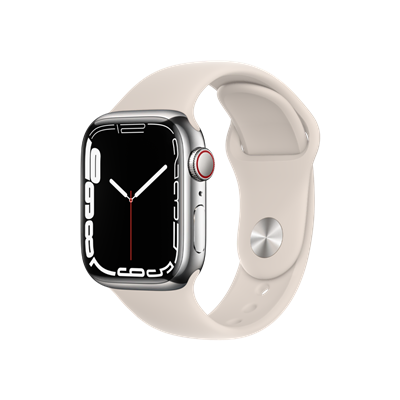 Apple Watch S7 Cellular 41mm Gümüş-Beyaz Giyilebilir Teknoloji
