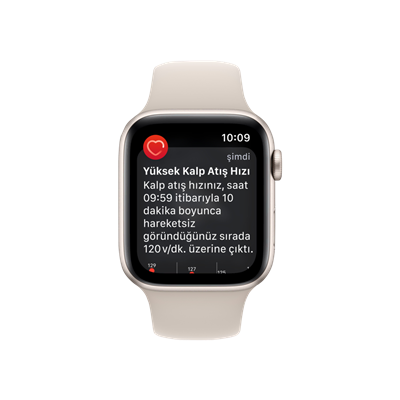 Apple Watch SE 2. Nesil, 44mm Yıldız Işığı Akıllı Saat