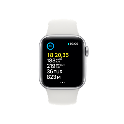 Apple Watch SE 2. Nesil, 40mm Gümüş Akıllı Saat