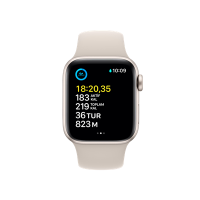 Apple Watch SE, 40mm Yıldız Işığı Yeni Akıllı Saat