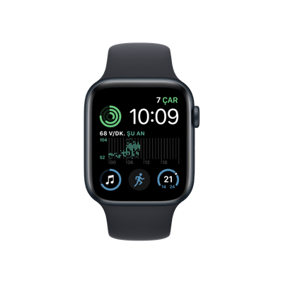 Apple Watch SE, 44mm Gece Yarısı Yeni Akıllı Saat