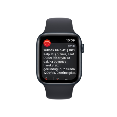 Apple Watch SE, 44mm Gece Yarısı Yeni Akıllı Saat