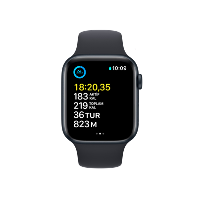 Apple Watch SE, 44mm Gece Yarısı Yeni Akıllı Saat