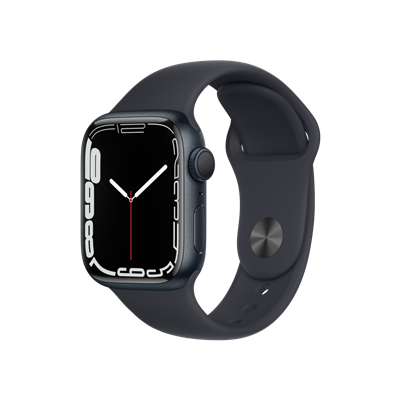 Apple Watch Series 7, 41mm Gece Yarısı Giyilebilir Teknoloji