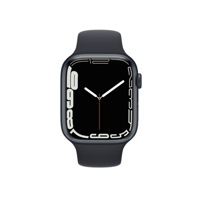 Apple Watch Series 7, 45mm Gece Yarısı Giyilebilir Teknoloji
