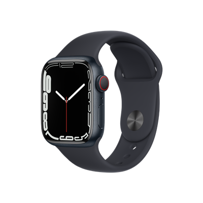 Apple Watch Series 7 Cellular 41mm Siyah Giyilebilir Teknoloji