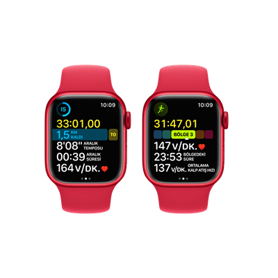 Apple Watch Series 8, 41mm Kırmızı Akıllı Saat