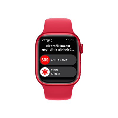 Apple Watch Series 8, 41mm Kırmızı Akıllı Saat